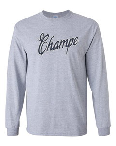 Champe Long Sleeve Screen Printed T-Shirt (Click for more color options)